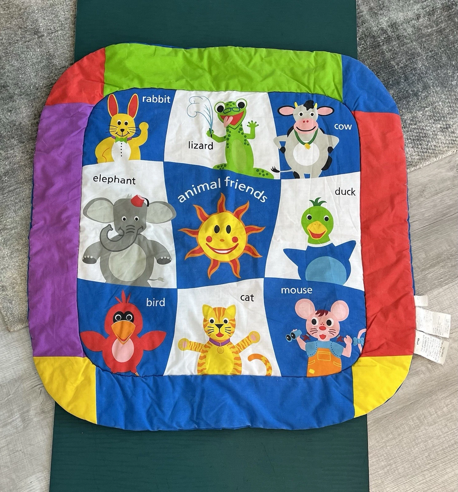 Vintage Baby Einstein Activity Play Mat Replacement Mat Infant Colorful