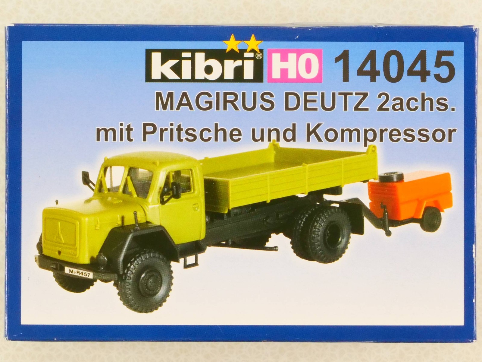 Kibri 14045 Magirus Flatbed Compressor Kit 1:87 Mint! OVP 1706-07-37