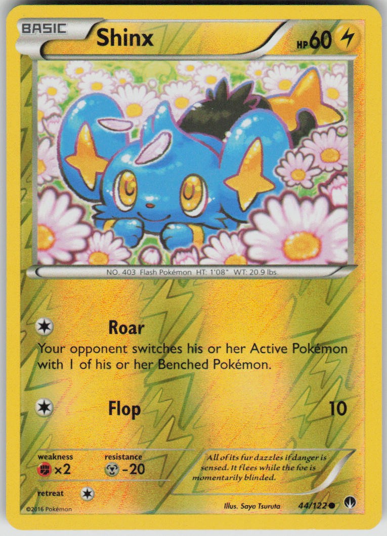 Pokemon Shinx Reverse Holo Common XY - BREAKpoint 44/122 NM