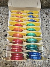 1980's Pro Yo Whizz Yoyo lot of 36 With Display Case NEW VINTAGE