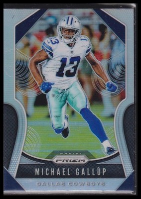 2019 Panini Prizm #34 Michael Gallup Prizm Silver
