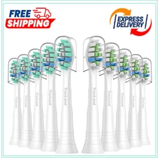 10 Replacement Toothbrush Heads Compatible with Philips Sonicare SnapOn Electric