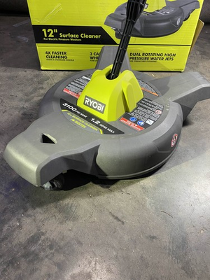 #ad Ryobi 12 Surface Cleaner 3100 max PSI 1.2 GPM max. $34.99