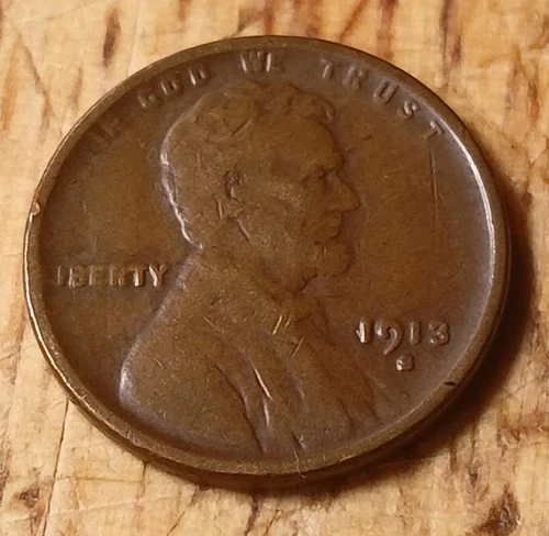Lincoln Wheat Cent 1913 S VG #29