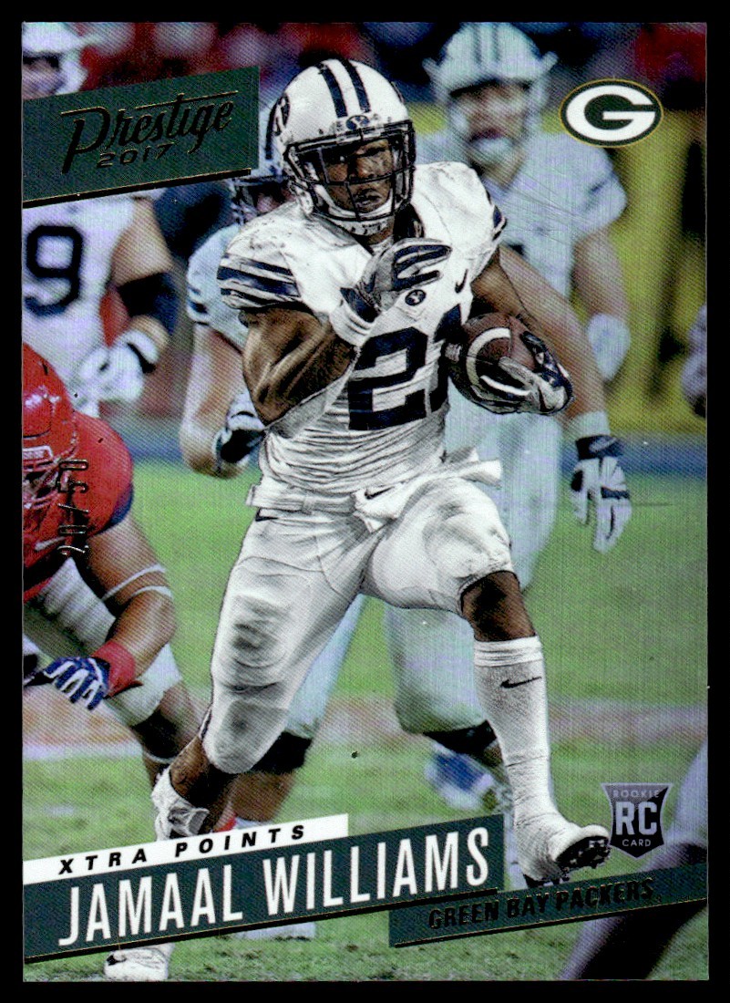 Jamaal Williams Panini Prestige #252 Green Xtra Points