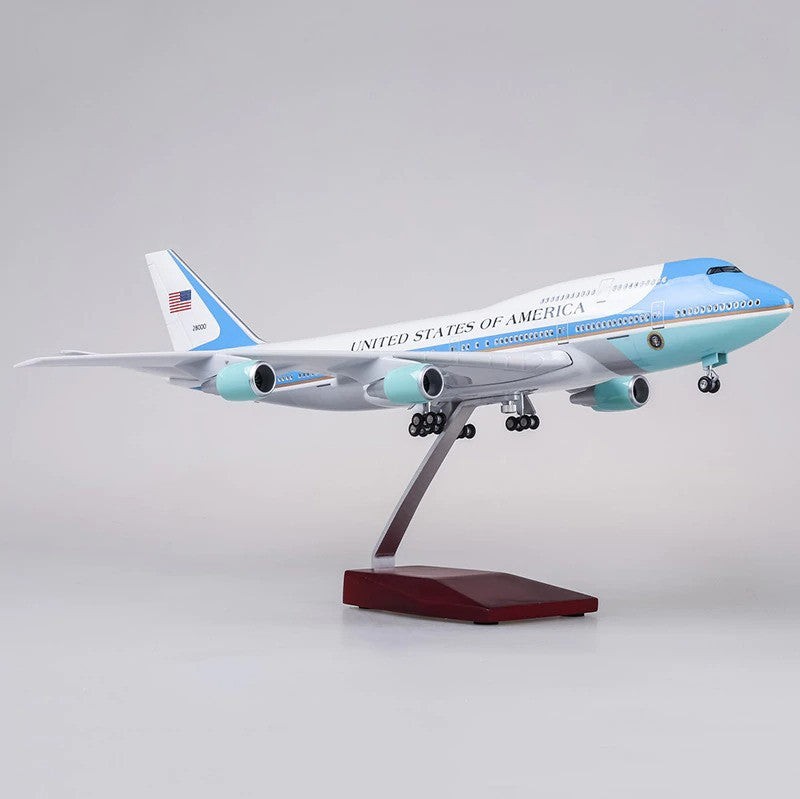 Extra Large US Air Force One Boeing 747 Resin & ABS Aircraft Model Plane Gift -