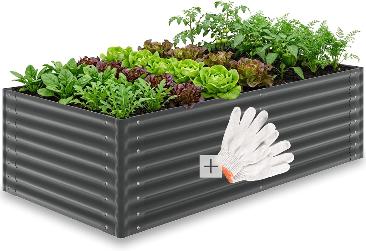 Carré potager galvanisé 1200L à hauteur ergonomique pour protéger votre dos