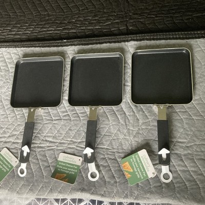 Culinary Elements Grilled Cheese Pans 5.5  Bundle Of (3) NWT MSRP $13.24 Ea. NEW