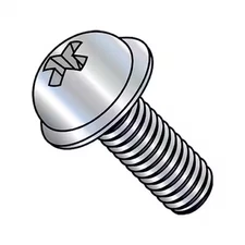 1/4"-20 x 1/2 in Phillips Round Machine Screw, Zinc Plated Steel, 4000 PK,