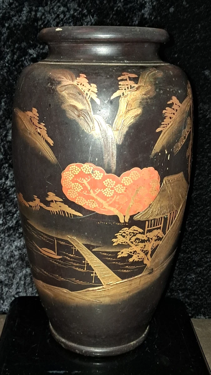 Black 1900-1940 Antique Japanese Vases for sale | eBay