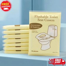 Toilet Seat Covers Paper Flushable Travel Accessories Public Restrooms 10PC/50PC