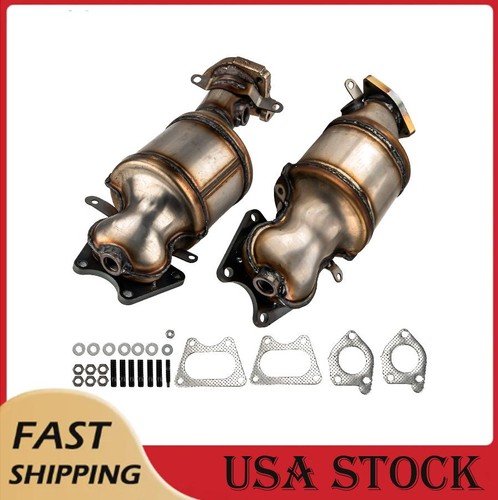 2PC Catalytic Converter For 2005-2010 Honda Odyssey V6 3.5L Front Rear 16451