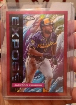 Jackson Chourio 2025 Topps Chrome Expose Red Refractor /5