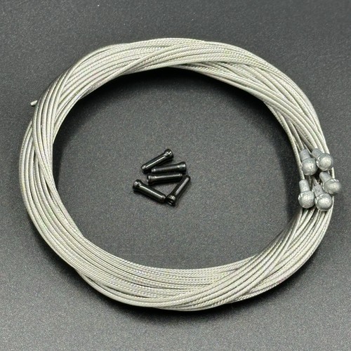 5 x Jagwire Slick Stainless Road Brake Cables 1.5mm x 2000mm,SRAM Shimano W Caps - 第 1/4 張圖片