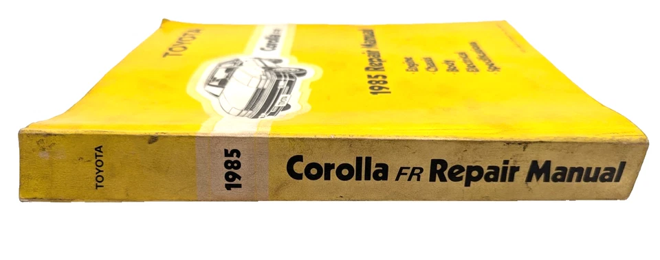 1985 Toyota Corolla FR manual de reparo 85 livro de serviço OEM - Imagem 2 de 4