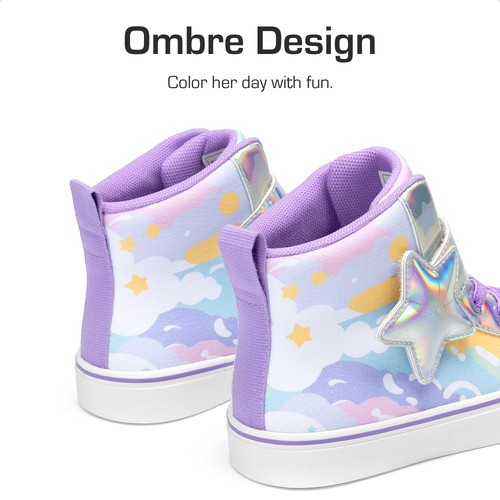 Girls Fashion Sneakers Sparkly Shiny Comfortable Casual Shoes Walking Shoes - 第 24/32 張圖片