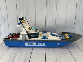 Lego #7287 ~ City Police Boat W/ Instruction Manual and Minifigs