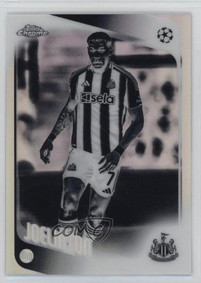 2025 Topps Chrome UEFA Club Competitions Negative Refractor Joelinton #23 1u3v