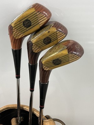 3 VINTAGE Ram Tour Persimmon Woods - Driver 1W 3W 5W RH steel