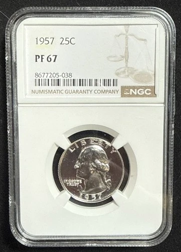 NGC 1957 Silver 25¢ Quarter Dollar PF 67