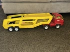 Vintage Tonka Car Carrier Hauler Semi Truck Trailer 27"  1970s 60s 70s Yellow