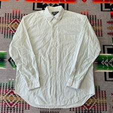 Polo Ralph Lauren Blake Button Down Shirt Mens XL White Blue Striped Pony A5