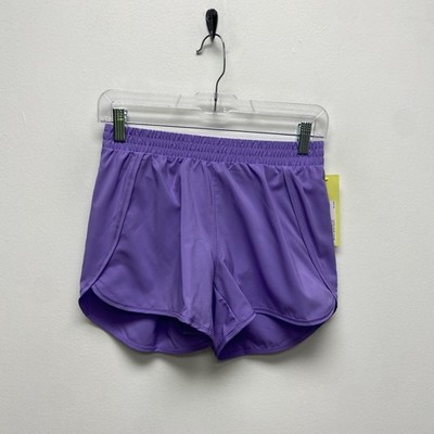 All in Motion Run Shorts Girls Violet Stretch Lined Quick Dry Lightweight XL NWT