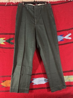1960s BSA Green Pleated Trousers Boy Scouts Uniform Pant 30x29 Made In U.S.A.