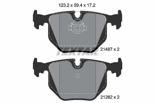 Textar 2148701 Bremsbelagsatz, Scheibenbremse FüR Alpina Bmw-image