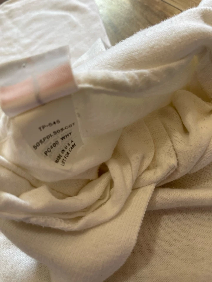 Vintage NSA 1988-1990 White Polo Tee Hartwell USA Size Large Seattle Portland  - Image 4 of 4