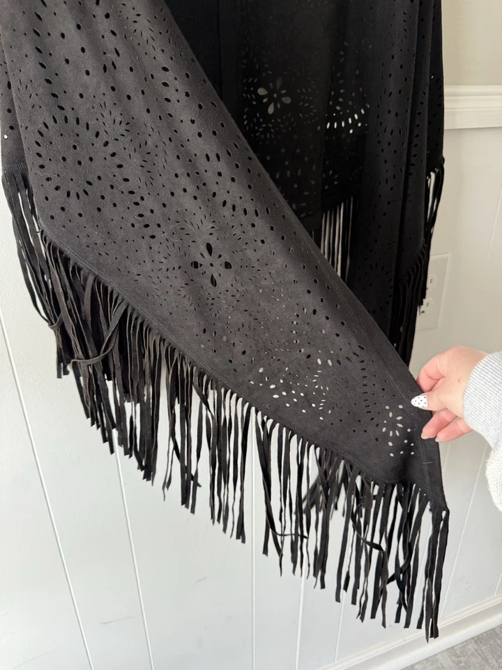 Paparazzi By Biz Mujer Plumero Encubrimiento Gamuza Flecos Talla Única Foto 2 de 4