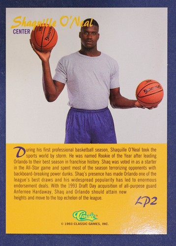 1993 Pro Line Live LPs #LP2 Shaquille O'Neal - Picture 2 of 2
