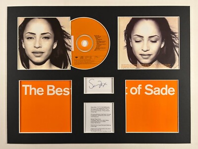 SADE - Signed Autographed - THE BEST OF - Album Display Deluxe | eBay