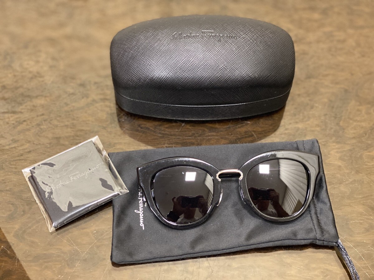 Salvatore Ferragamo SF830S Cat Eye Women\'s Sunglasses Sunglasses SALVATORE FERRAGAMO SF830S 001 48 24 145 Italy | eBay main image 4