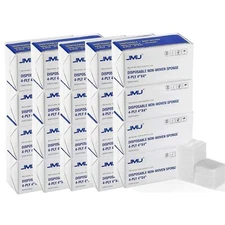 200/Bag JMU Dental 4-Ply Non-Woven Sponges Gauze Pads Non-Sterile Size 4" x 4"