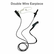 Lot 2-Wire Acoustic Tube PTT Earpiece for Motorola Radios APX900 XPR7550e MTP850