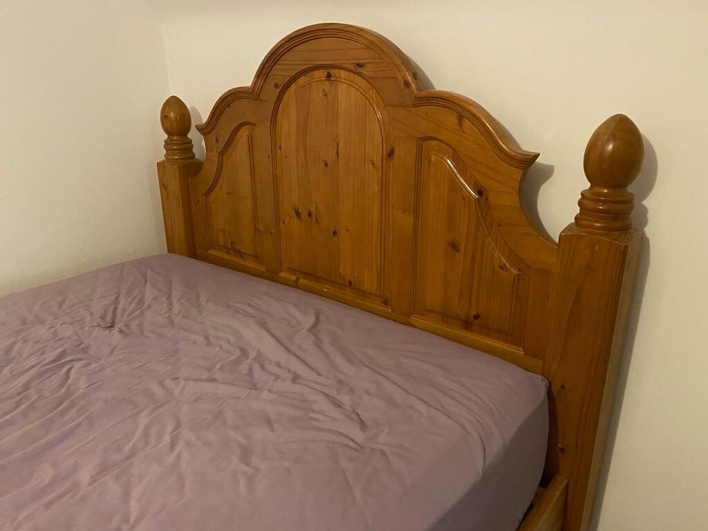 wooden bed frame King size eBay