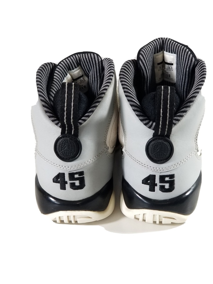 れなたんNO.6 Air Jordan Retro 9 Baron 45 302359-116 GS Size 6.5Y Jumpman