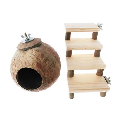 Photo inspiration: Coconut Hamster House Sleeping Cage Accessory Exercising Hamster Hut Photo Inspiration