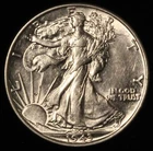 1943 50c Walking Liberty Half Dollar - Free Shipping USA