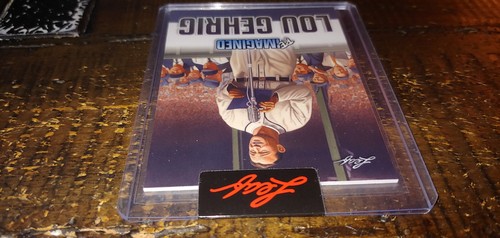 476: LOU GEHRIG 2023 LEAF REIMAGINED YANKEES BASEBALL IRON HORSE #RIB-27 - Picture 4 of 10