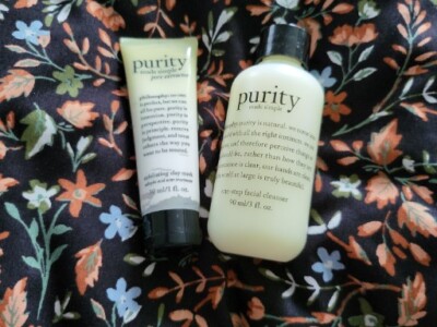 New 2 pc Philosophy PURITY One Step Facial Cleanser 3 oz & 1 oz Pore Extractor 
