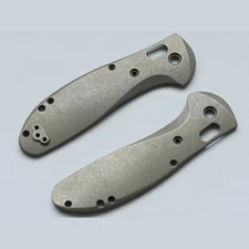 1 Pair TC21 Titanium Alloy Smooth Surface Knife Handle Scales for Benchmade 551