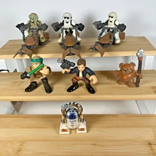 Hasbro Playskool Star Wars Galactic Heroes FIGURES LOT W/ Weapons Jedi Vehicles