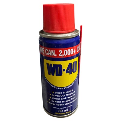 WD-40 WD40 Penetrating Service Gleitmittel Spray 80ml handliche Tackle Box Größe Rollen