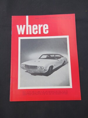 Where Magazine Greater Los Angeles Auto Show, Buick GS 455 November 1, 1969