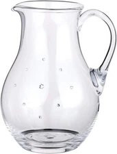 Crystalite Bohemia 8" Height Crystal Jug "Sparkly" with Rhinestones, Great Gift