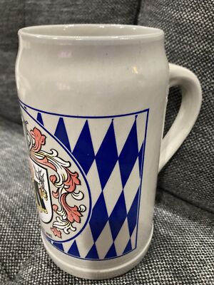 Rastal 1L Munchen Munich Souvenir Beer Stein Mug Weltstadt Mit Herz EXCELLENT