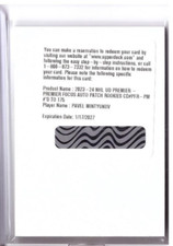 2023-24 UD Premier Focus Auto Patch Rookie Pavel Mintyukov - Anaheim Ducks /175