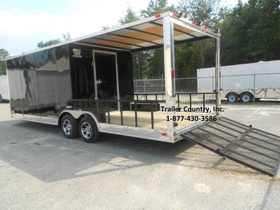 #ad #ad NEW 2026 8.5x24 8.5 x 24 Custom Utility Enclosed Cargo Trailer w Porch Ramp $9795.00